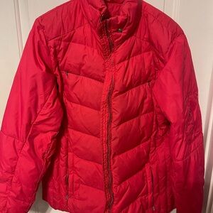 Lands' End Women's Pink Puffer Coat